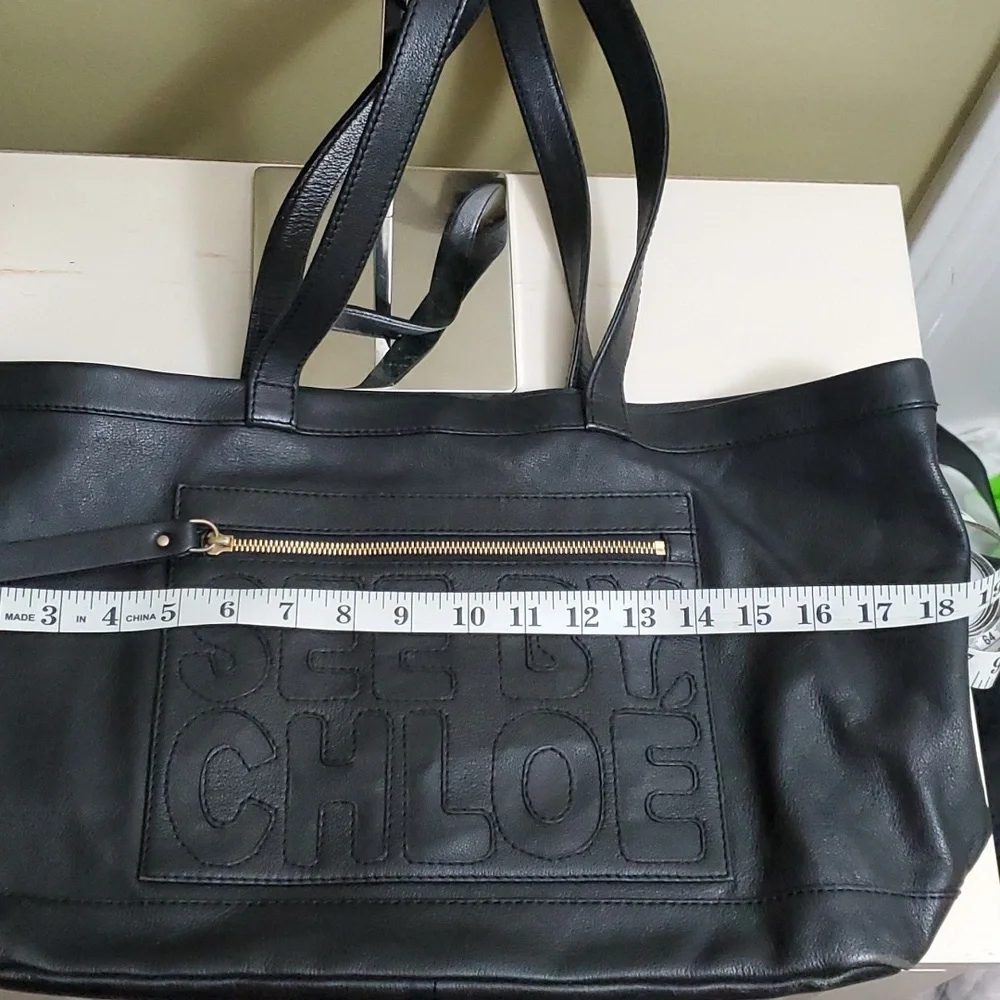 See By Chloé | Black Leather Shoulder Bag - Picture 10 of 12